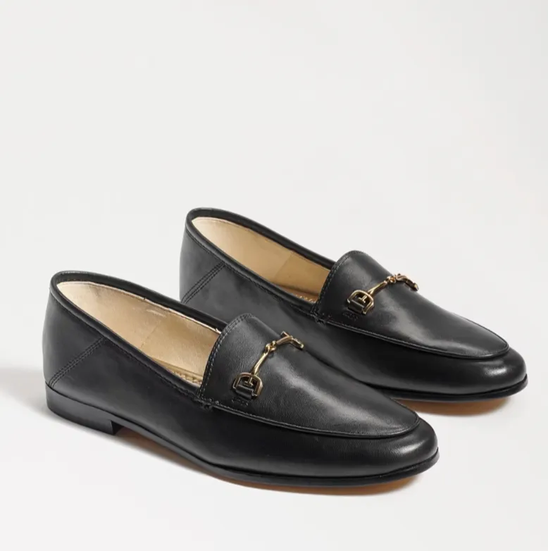 SAM EDELMAN Loraine Bit Black Leather Women Loafer
