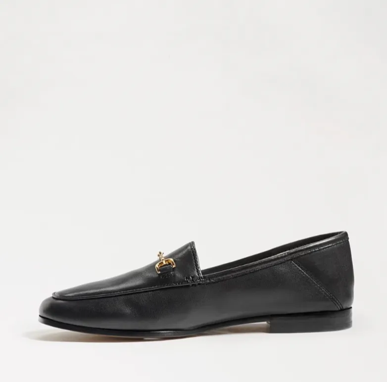 SAM EDELMAN Loraine Bit Black Leather Women Loafer