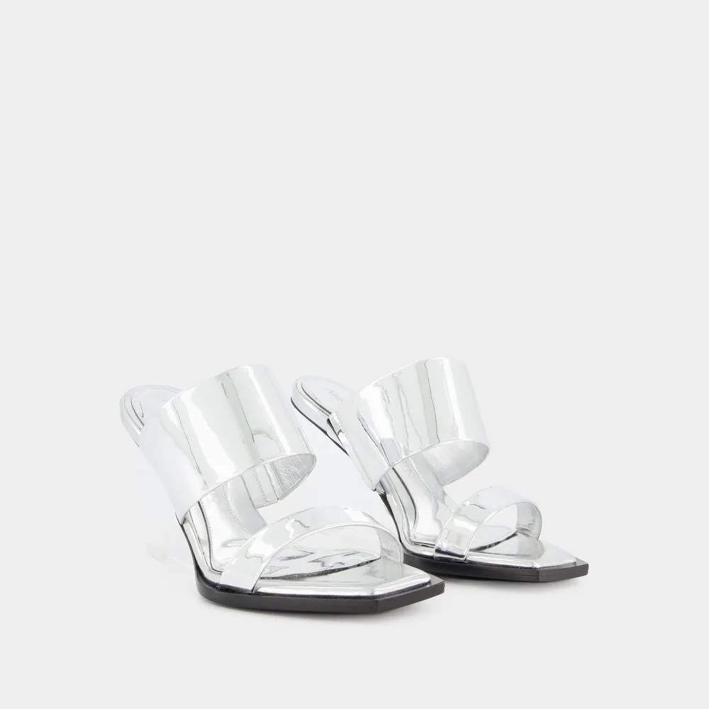 Sandals - Grey - Leather