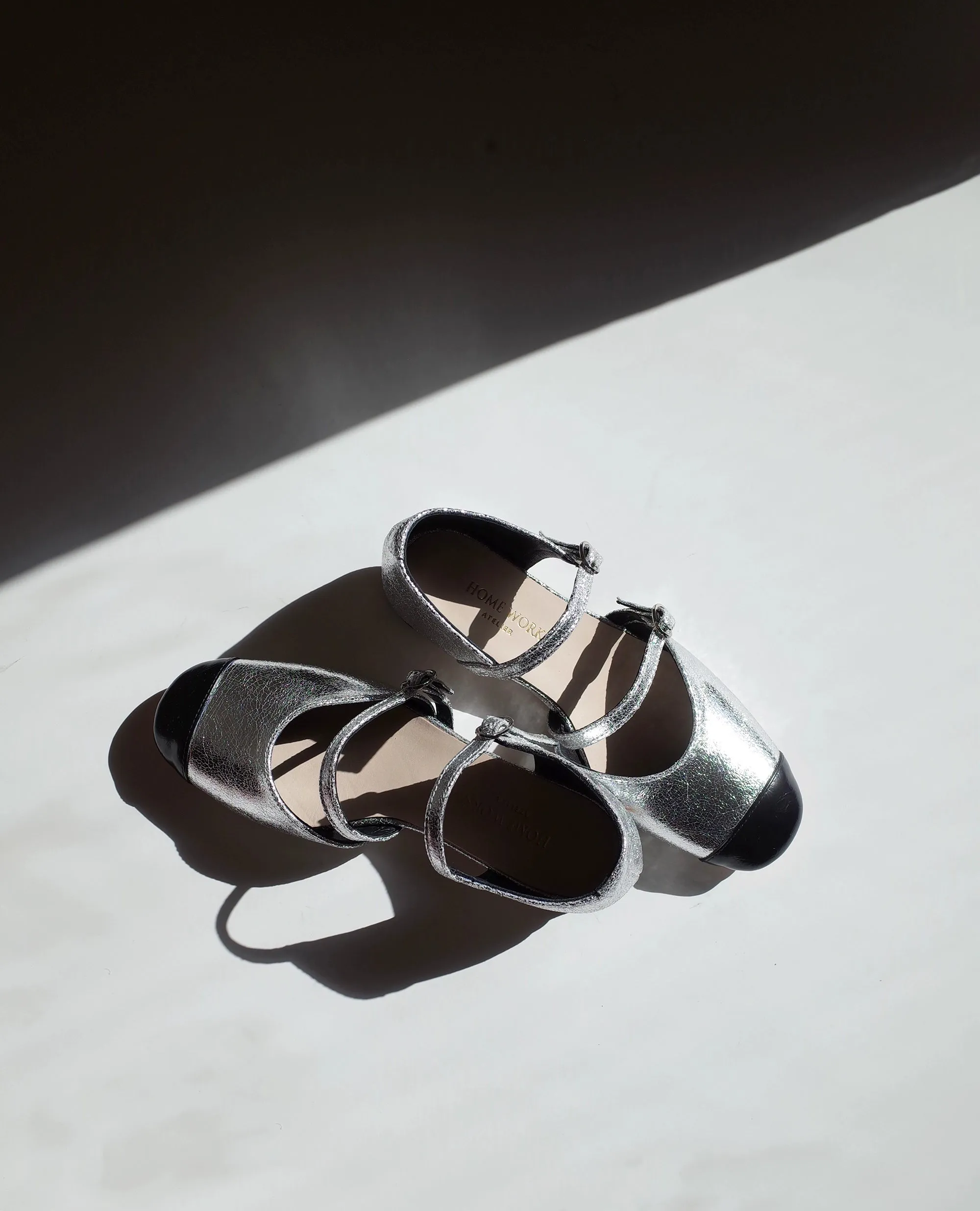 Silver Mary Jane Shoes