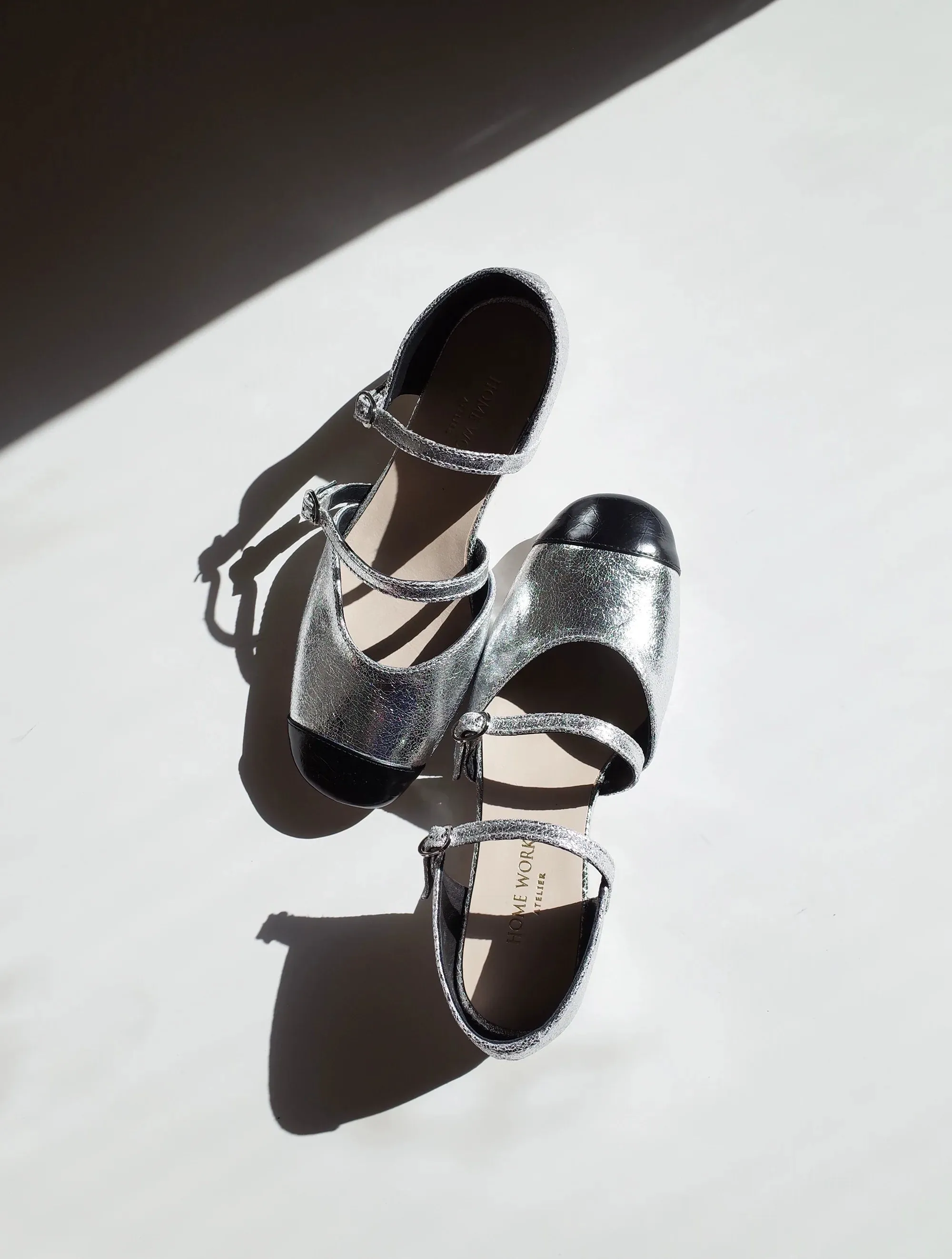 Silver Mary Jane Shoes