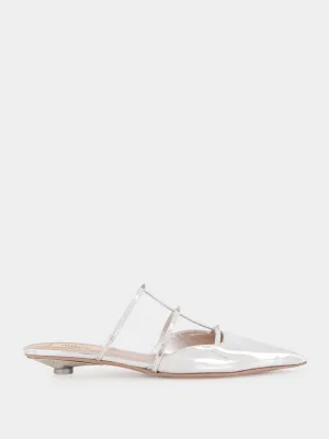 Silver Palladium Mini Rockstud Mules