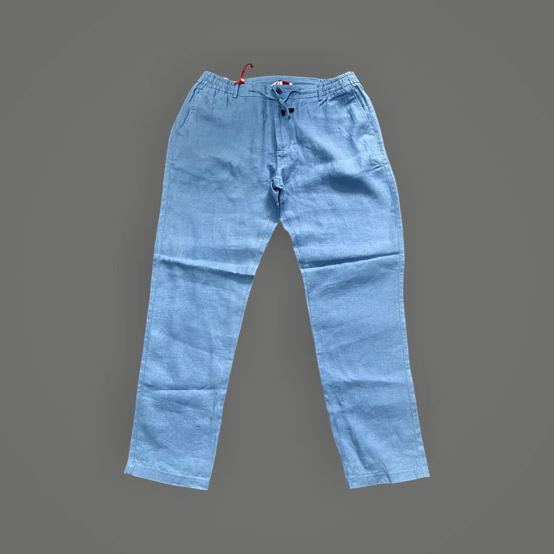 Sky Blue Linen Pants