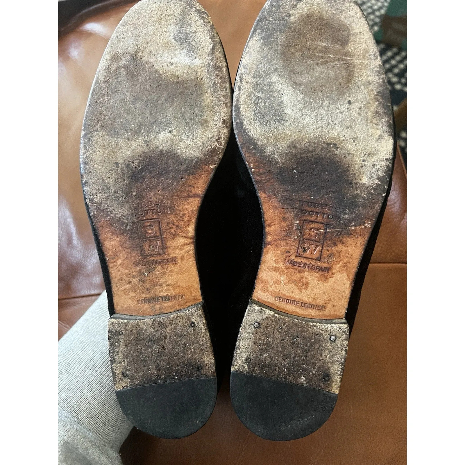 Stubbs & Wootton Women's Black Velvet Octopus Loafers – 6
