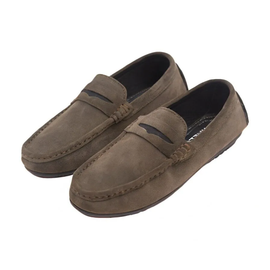 Suede Gray Loafer