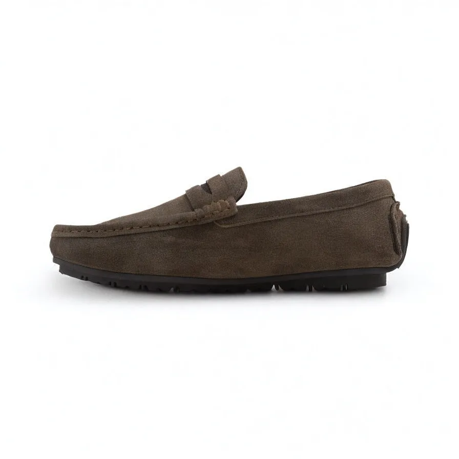 Suede Gray Loafer