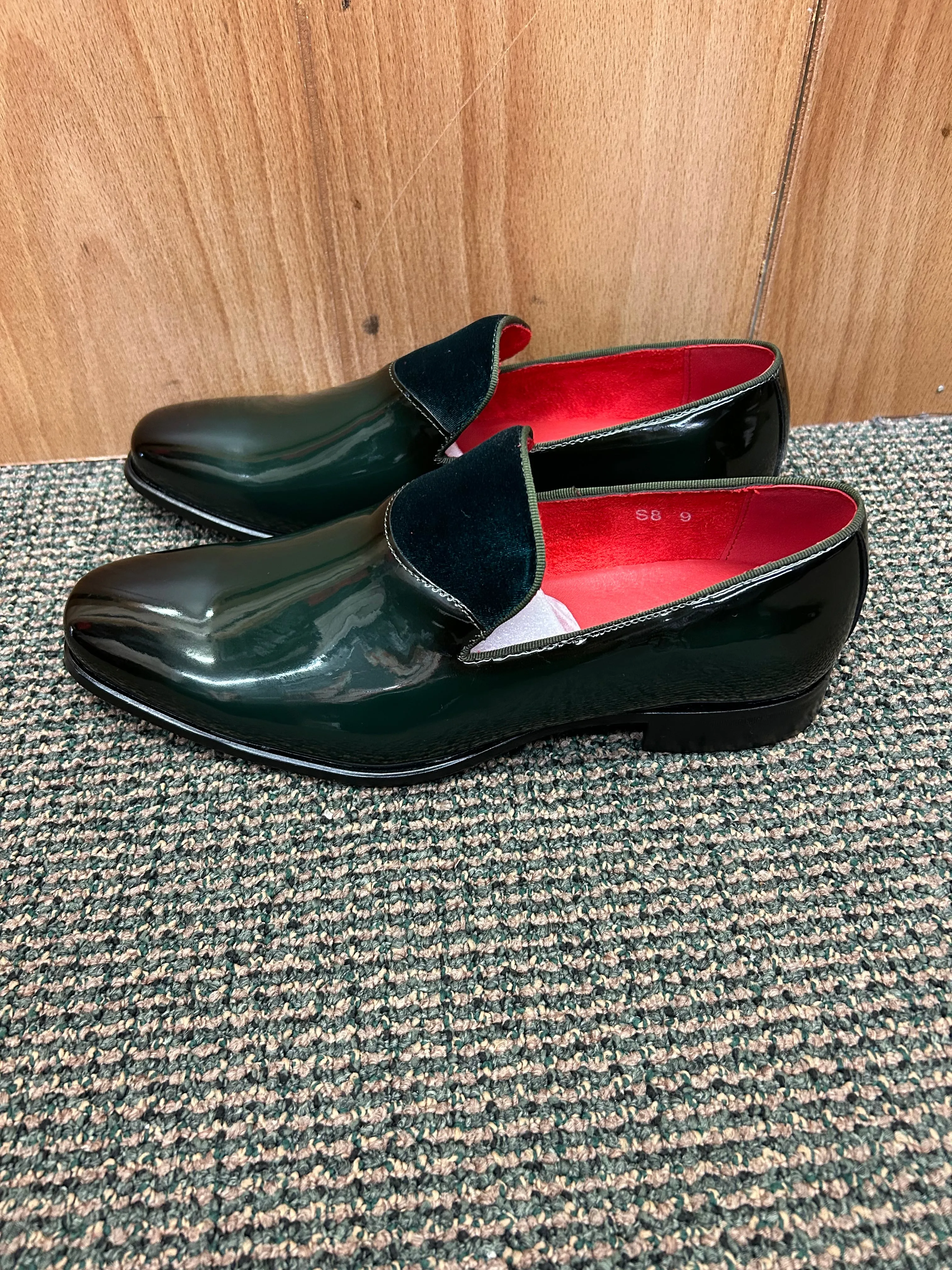 Terroni Design Green Patent Leather/Suede Men’s Dress Shoes  | S8
