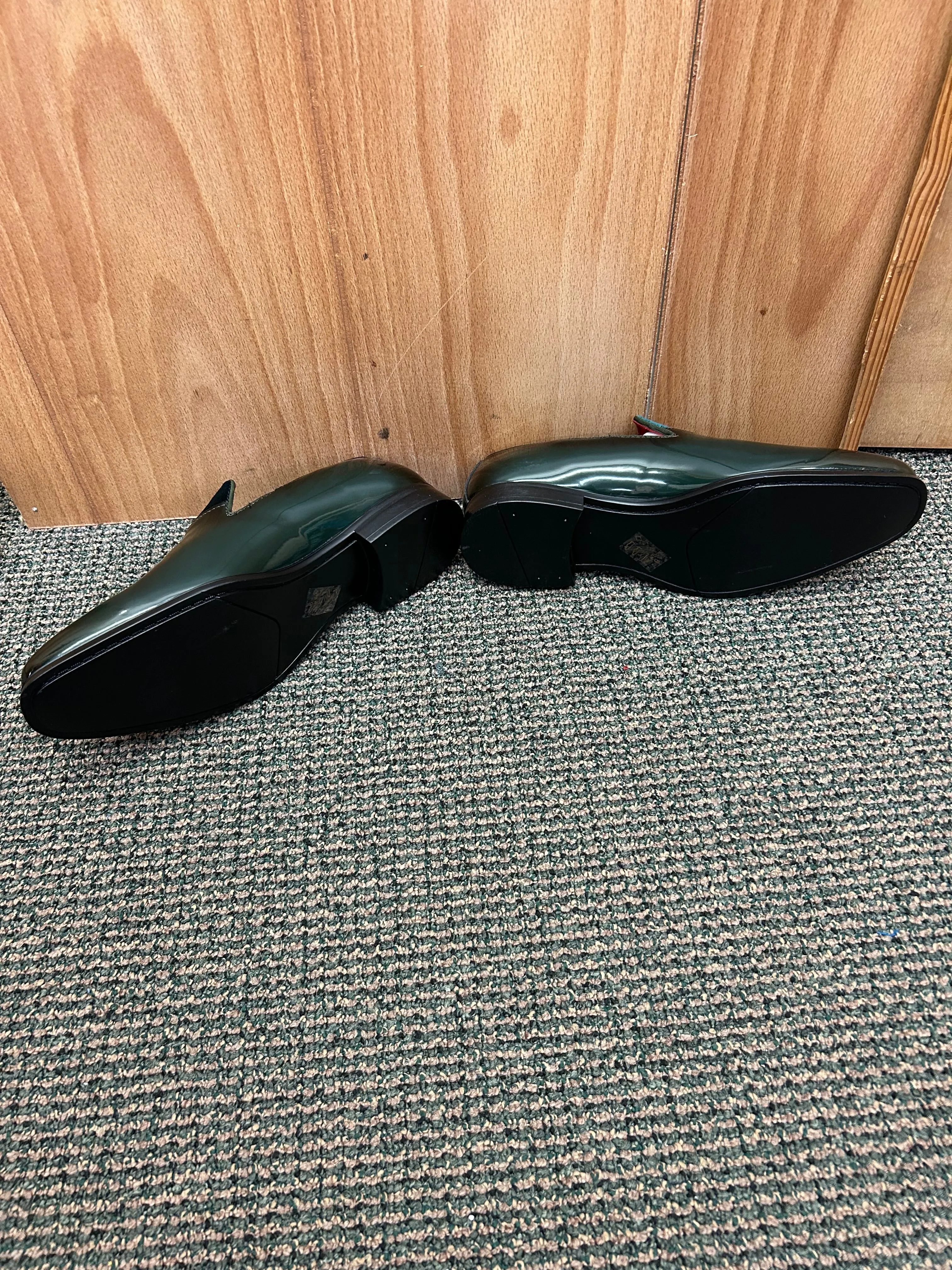 Terroni Design Green Patent Leather/Suede Men’s Dress Shoes  | S8