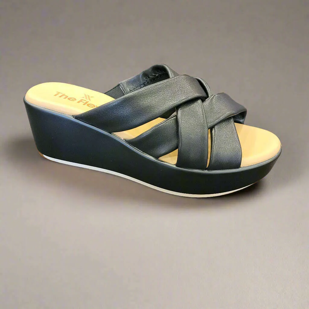 THE FLEXX - BRODY - Black & Cuoio