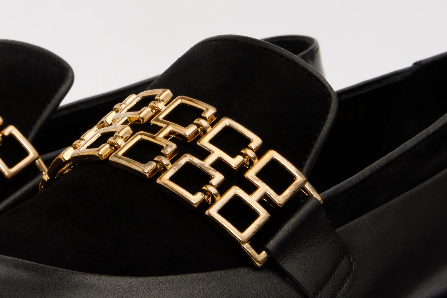 The Gemena Black & Orange Leather Bit Dress Loafer Men Shoe  Final Sale!