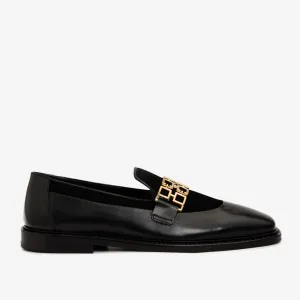 The Gemena Black & Orange Leather Bit Dress Loafer Men Shoe  Final Sale!