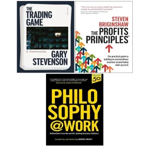 The Trading Game A Confession [Hardcover], Philosophy@Work & The Profits Principles 3 Books Collection Set