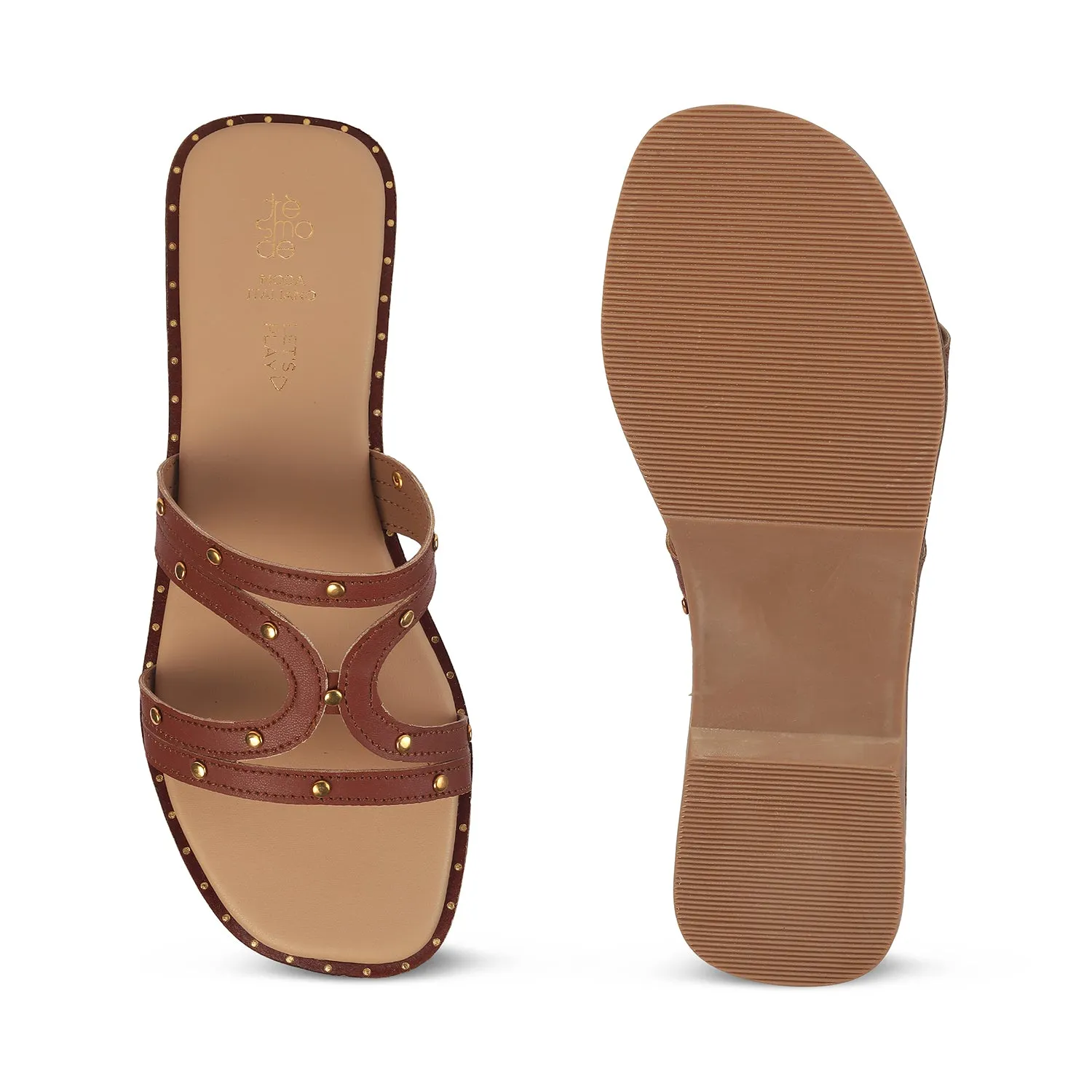 Tresmode Eilov Brown Women's Dress Flats