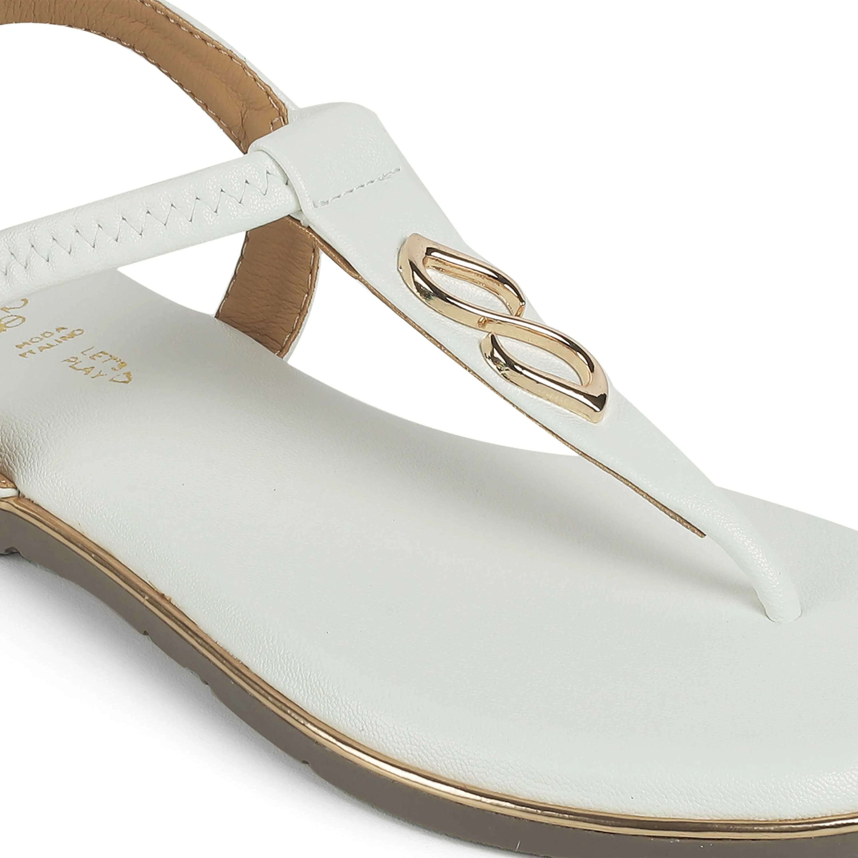 Tresmode Sola White Women's Dress Flats