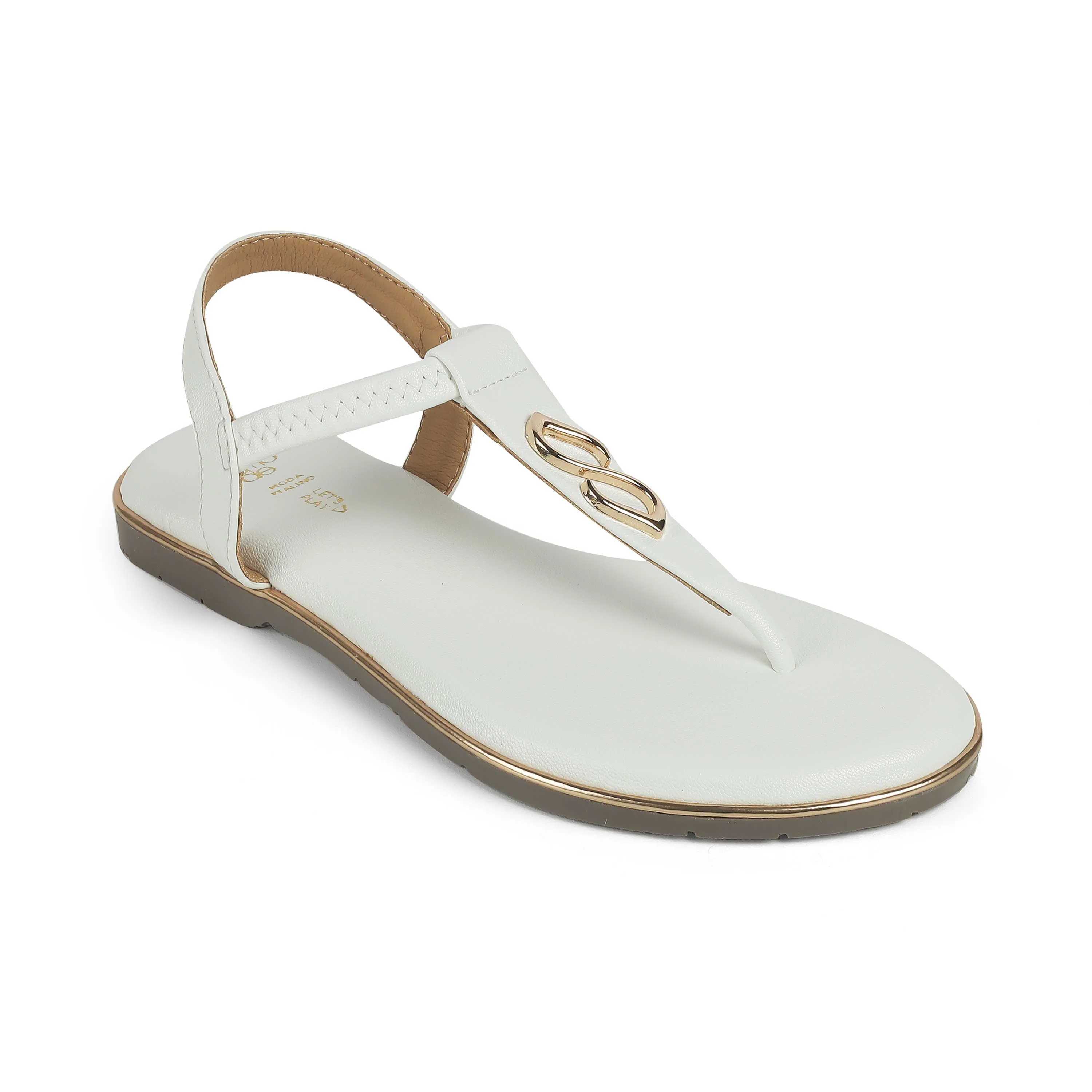 Tresmode Sola White Women's Dress Flats