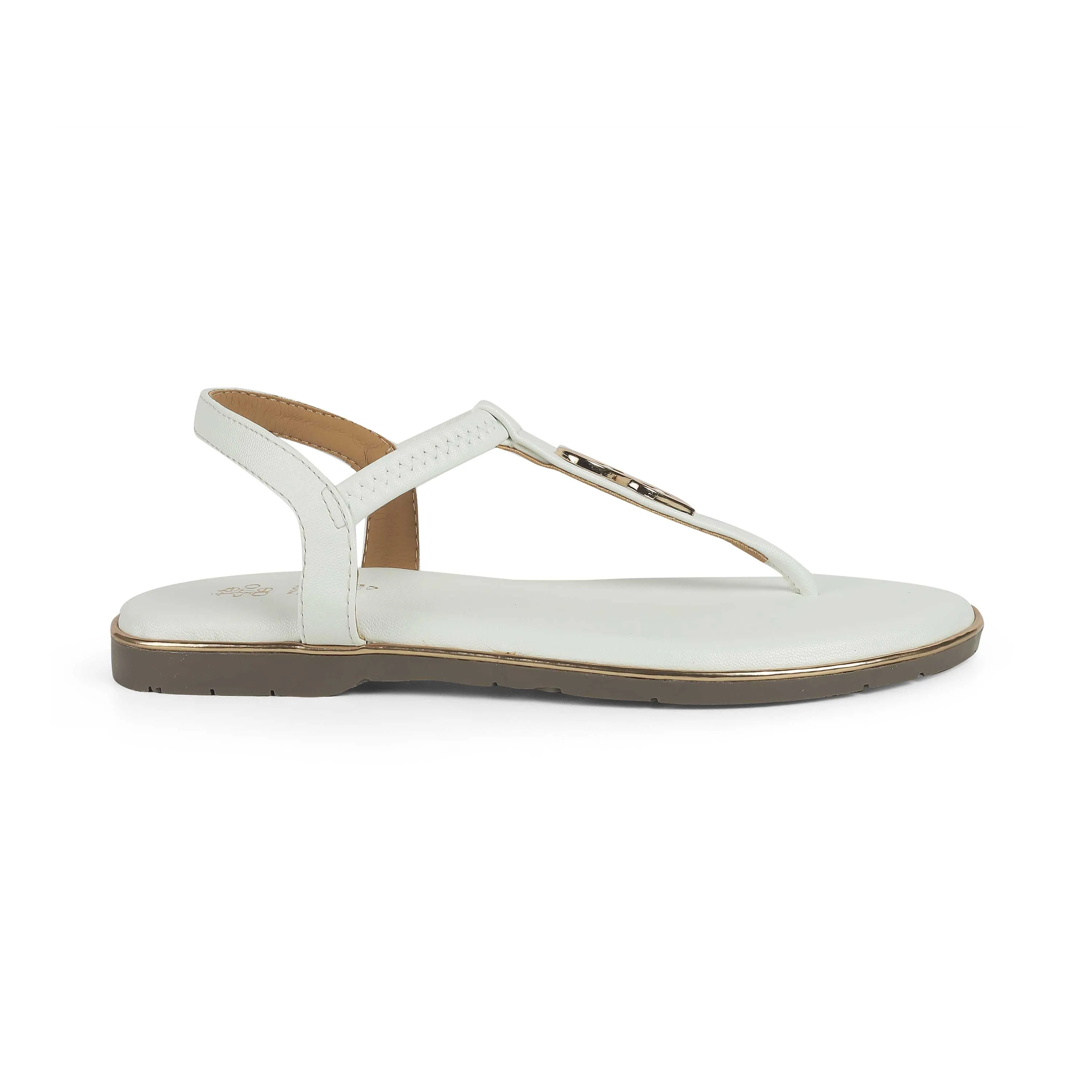 Tresmode Sola White Women's Dress Flats