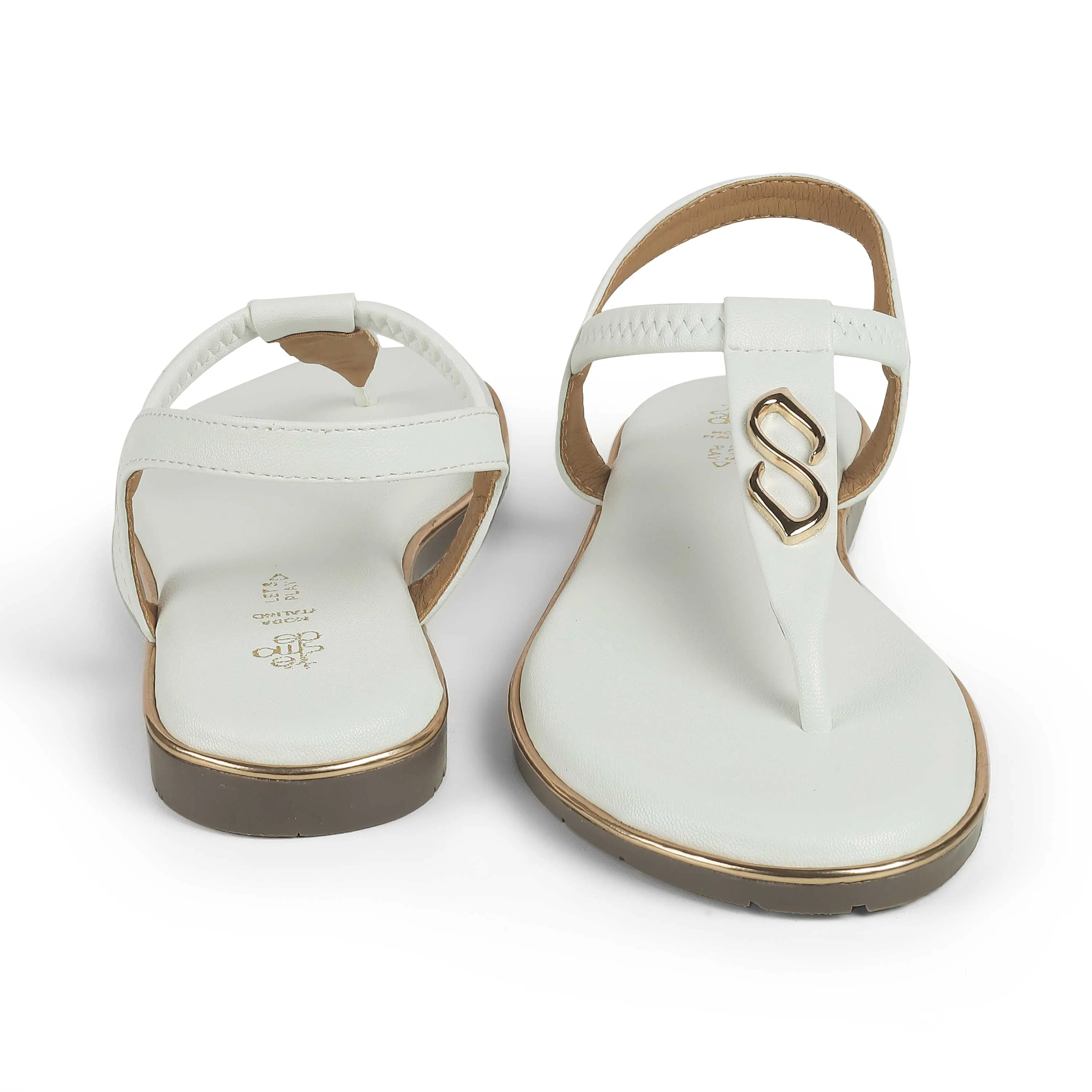 Tresmode Sola White Women's Dress Flats
