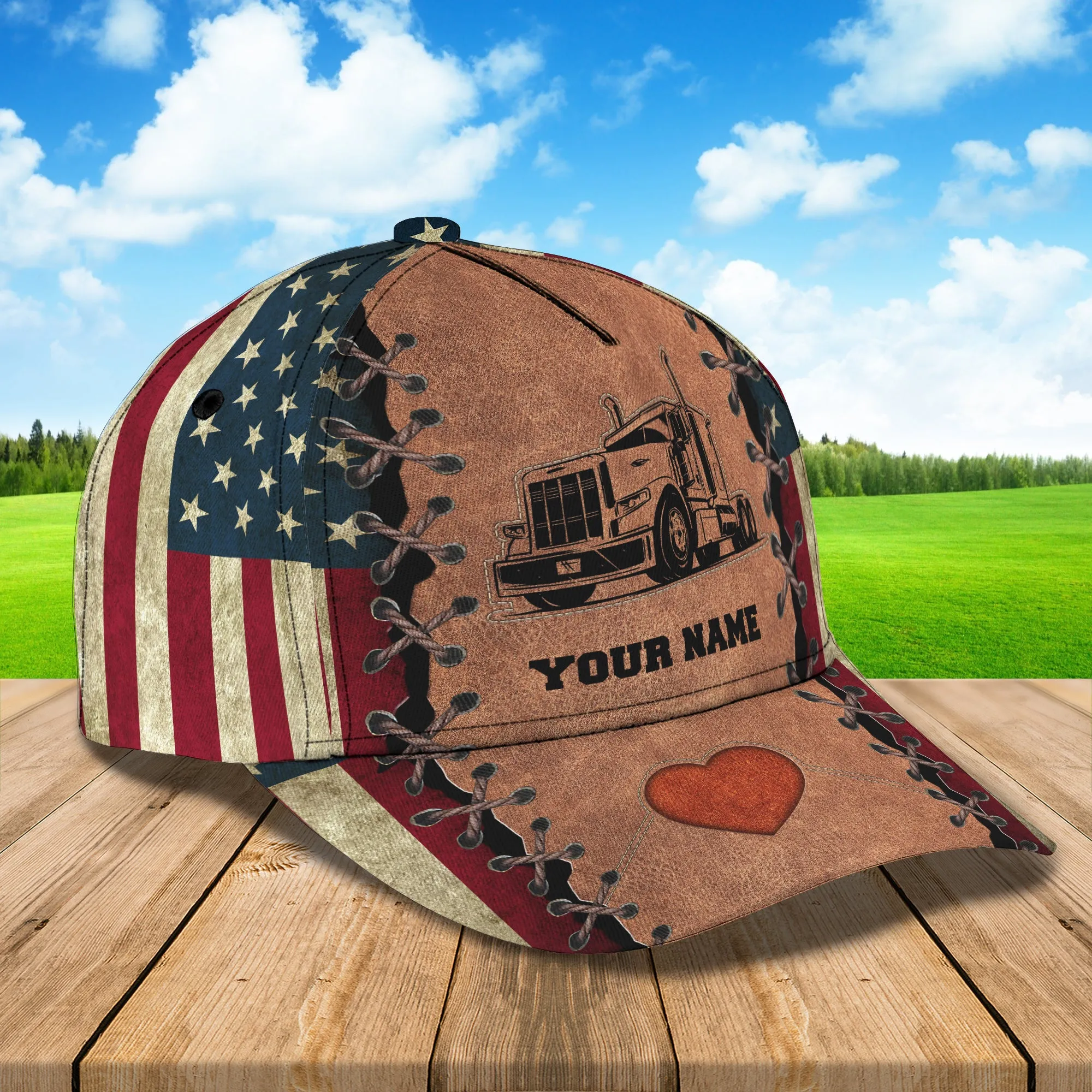 Trucker 2 - Personalized Name Cap - HY97
