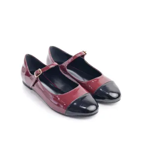 Two-Tone Mary Jane Flats