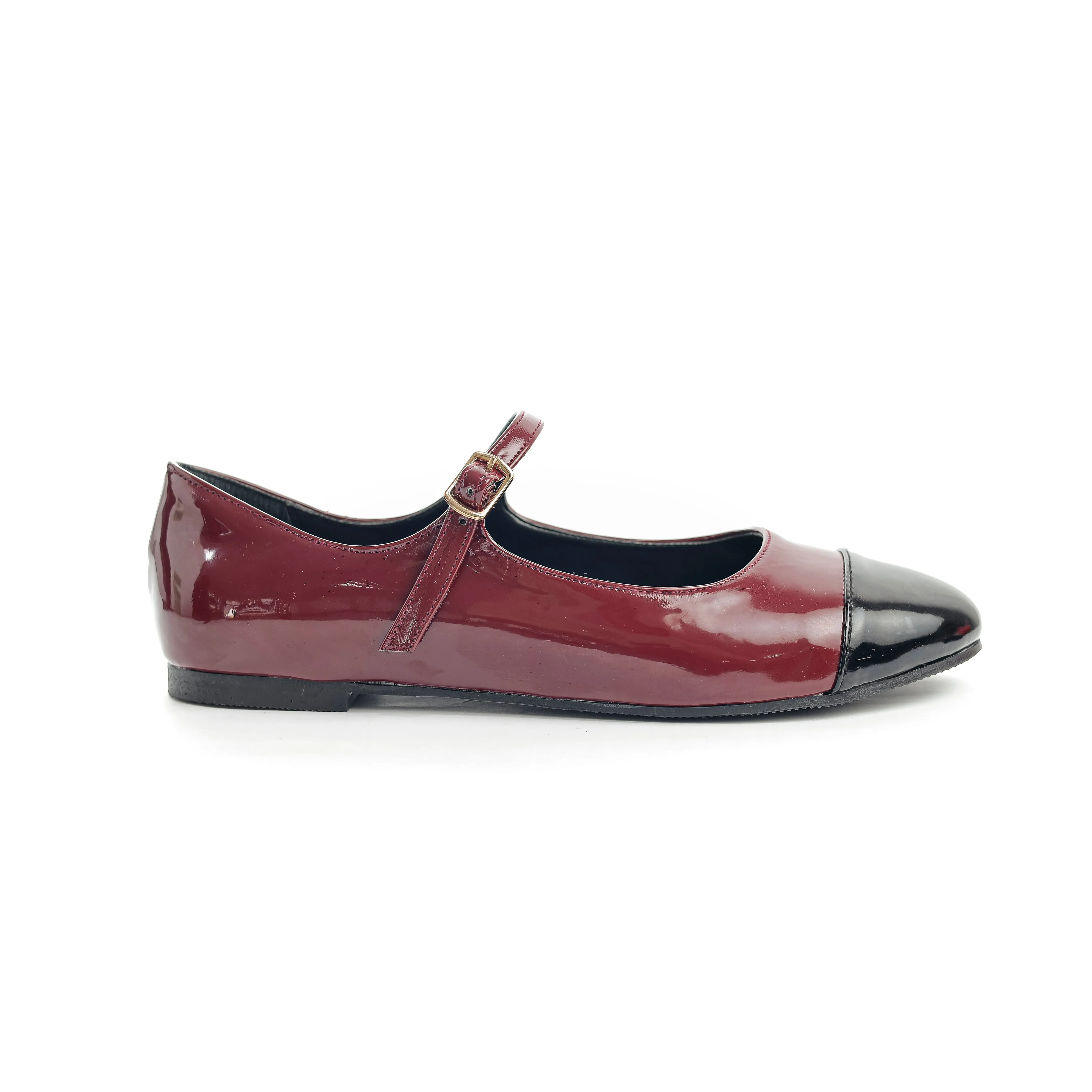 Two-Tone Mary Jane Flats