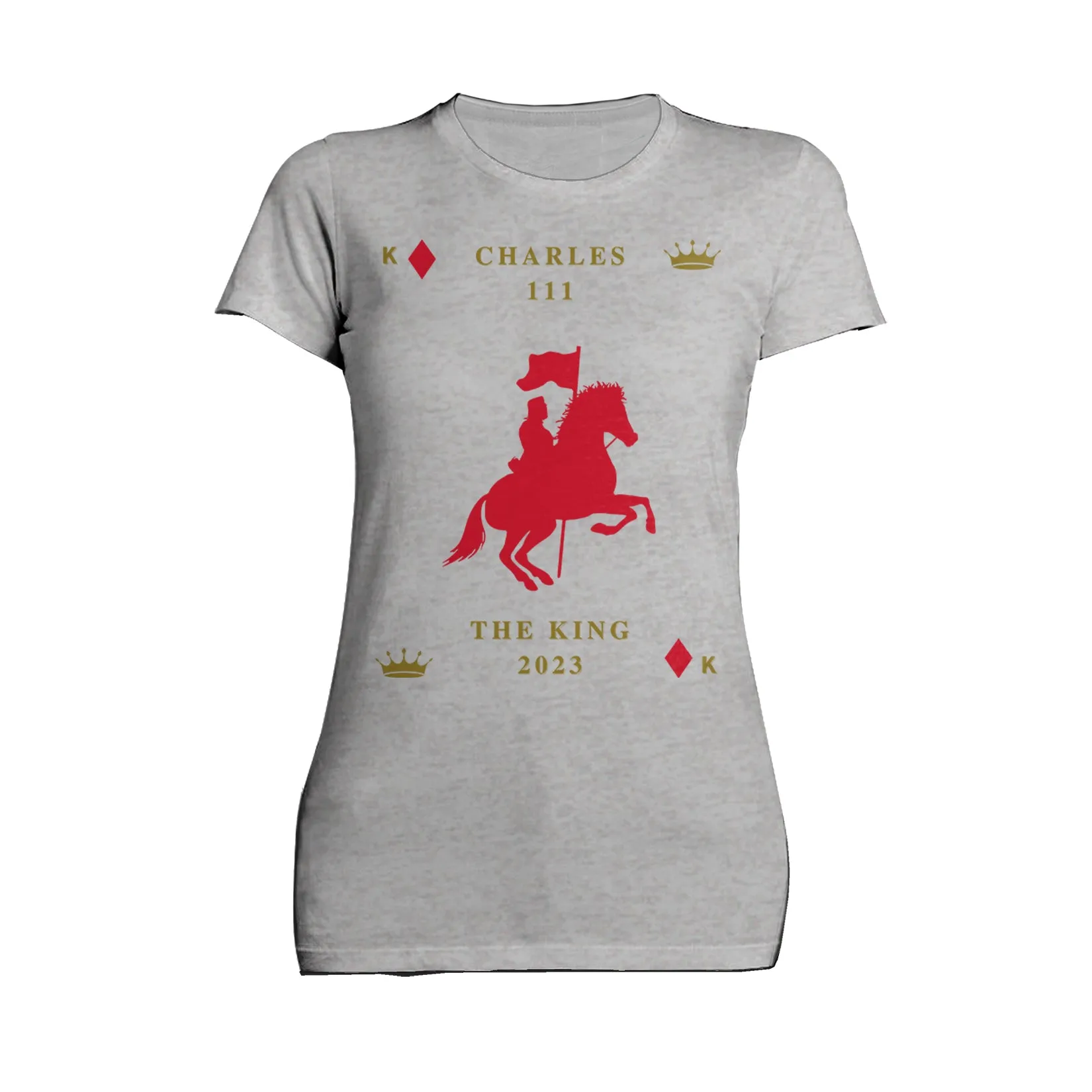 Urban Attitude Kings Coronation 2023 Silhouette Royal Knight Women's T-shirt