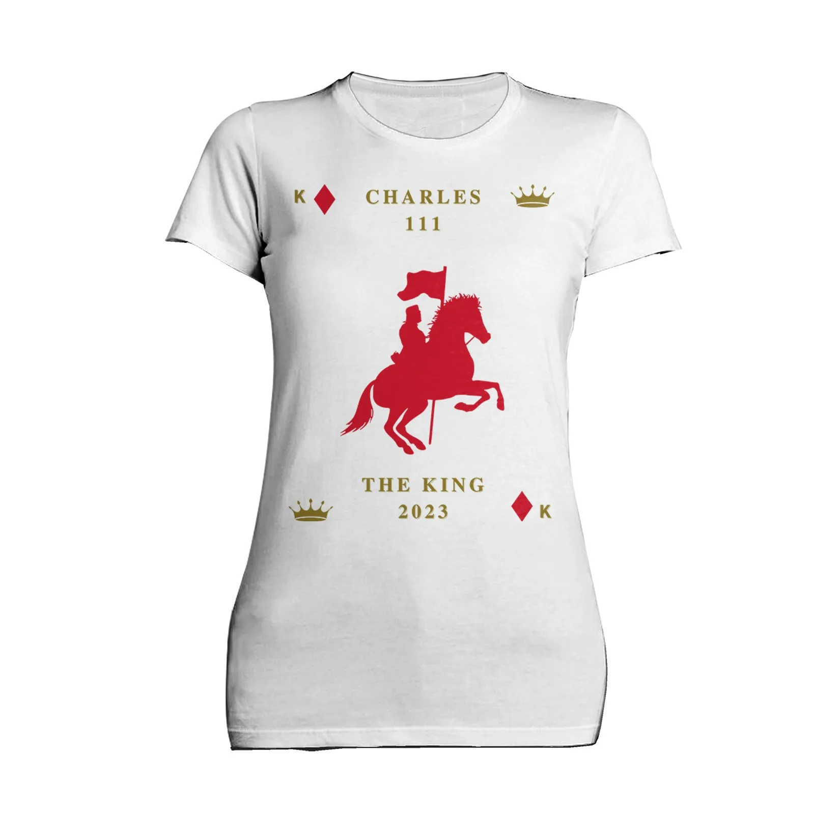 Urban Attitude Kings Coronation 2023 Silhouette Royal Knight Women's T-shirt