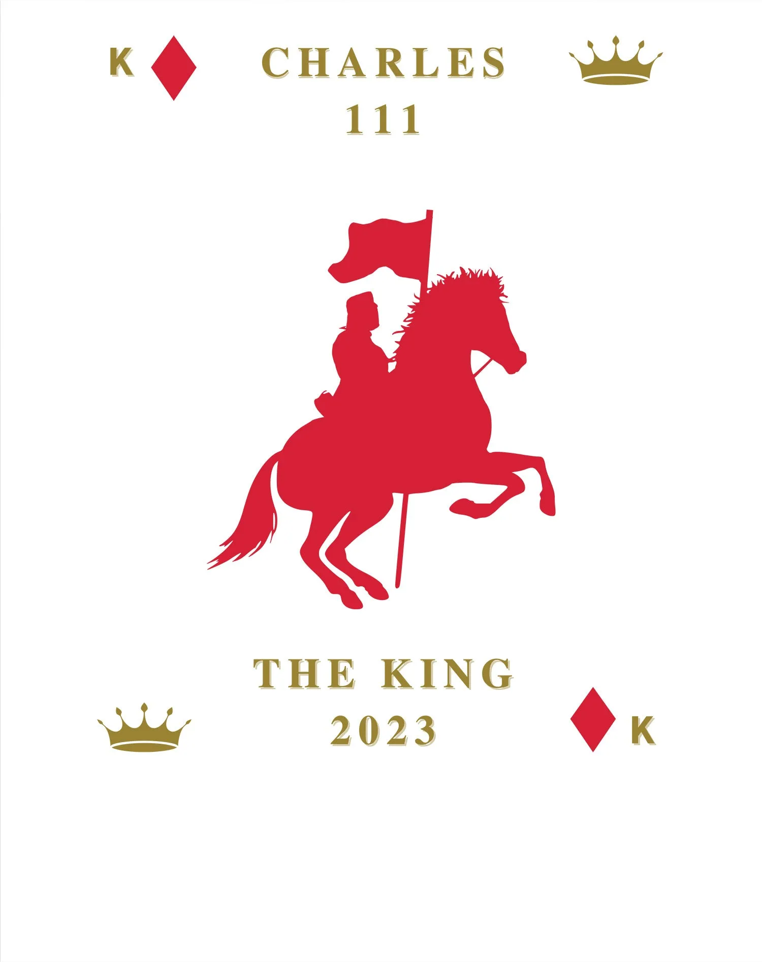 Urban Attitude Kings Coronation 2023 Silhouette Royal Knight Women's T-shirt
