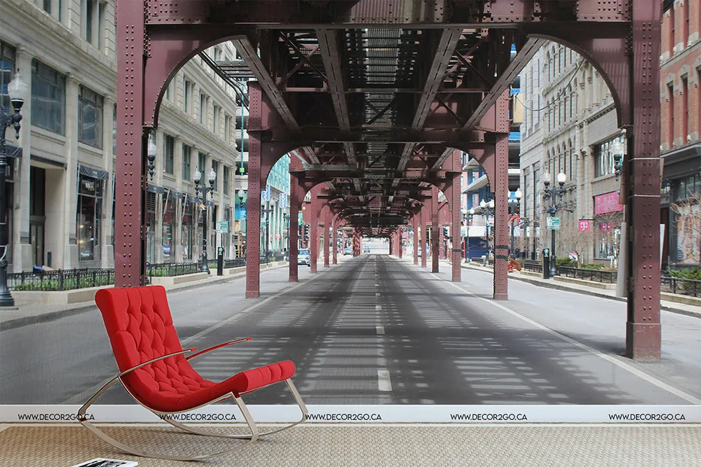 Urban Railway Wallpaper Mural