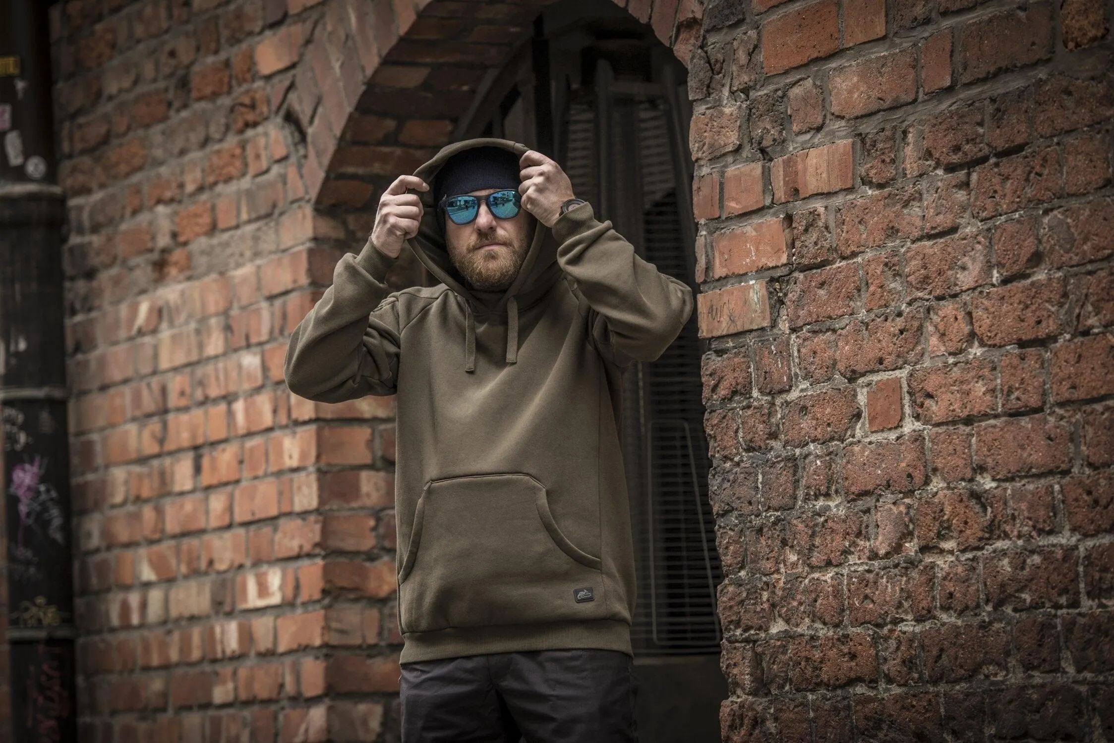 Urban Tactical Hoodie Lite (Kangaroo) - Black