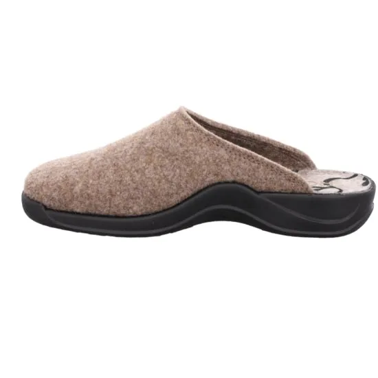 'Vaasa' women's home slipper - Brown light