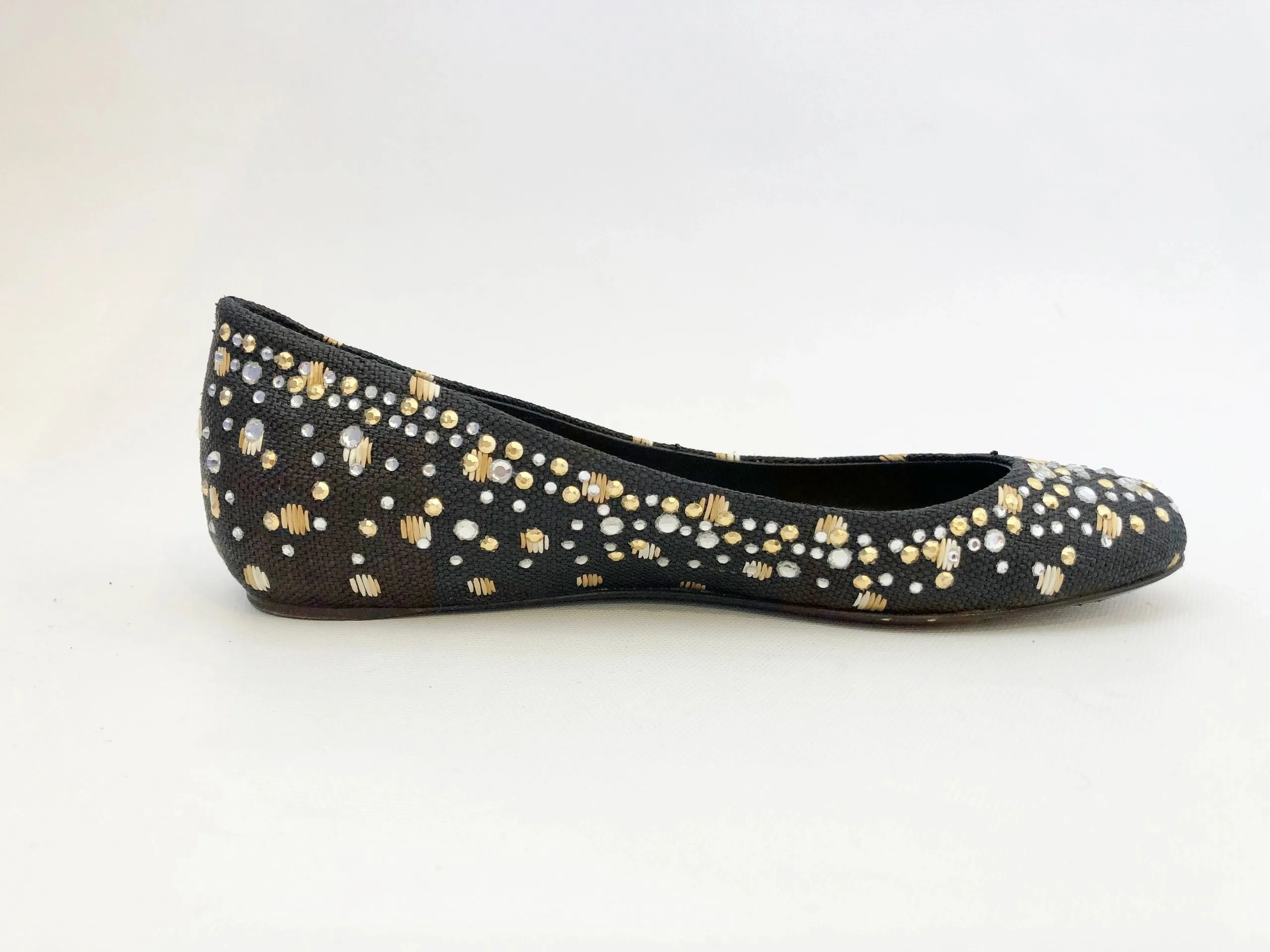Valentino Embellished Ballet Flat Size 36 It (6 Us)