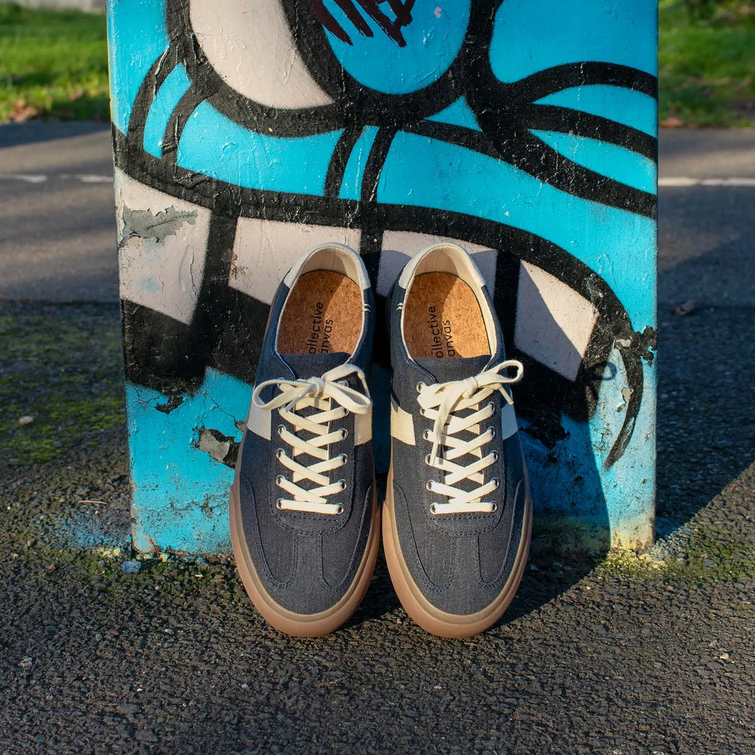 Veld Hemp Navy/Ecru