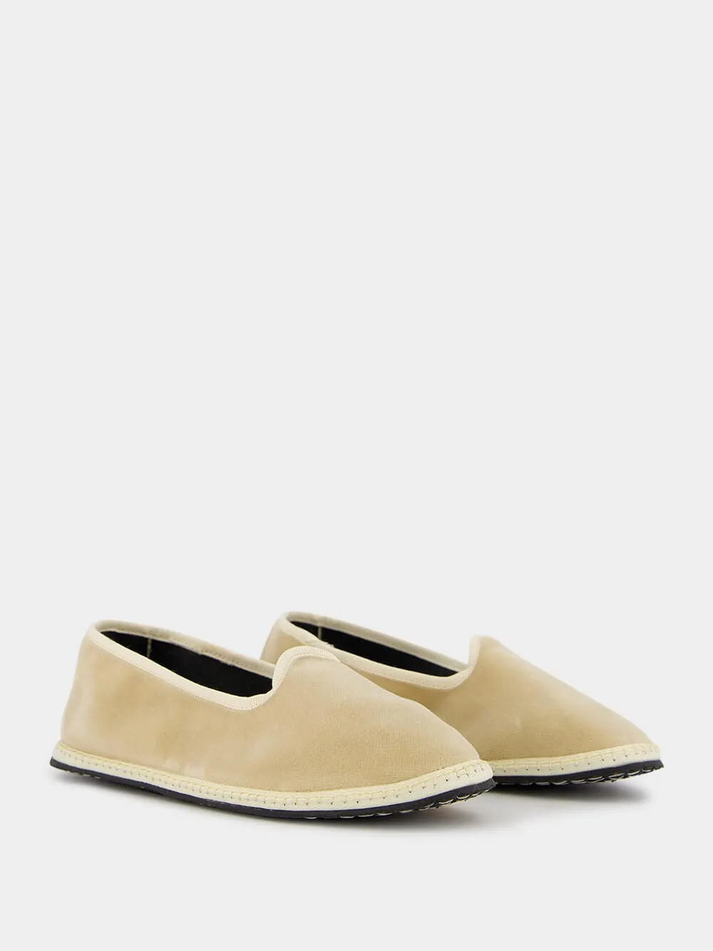 Velvet Beige Furlane Slippers