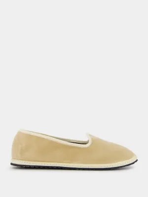 Velvet Beige Furlane Slippers