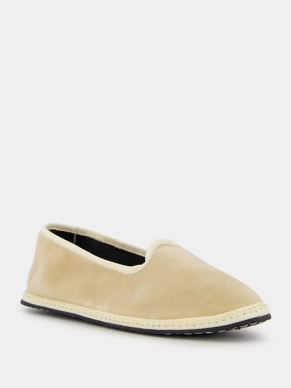 Velvet Beige Furlane Slippers