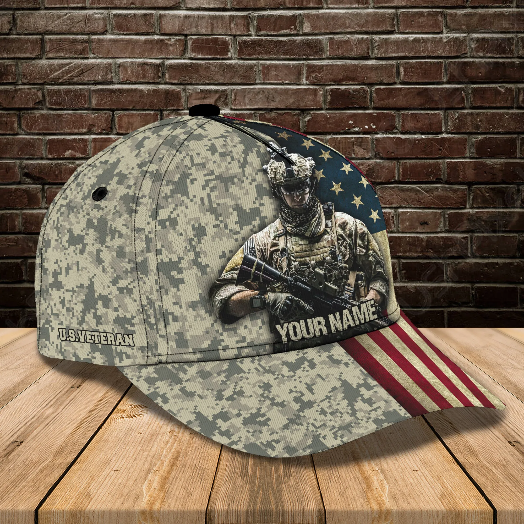 Veteran 10 - Personalized Name Cap - Ha97