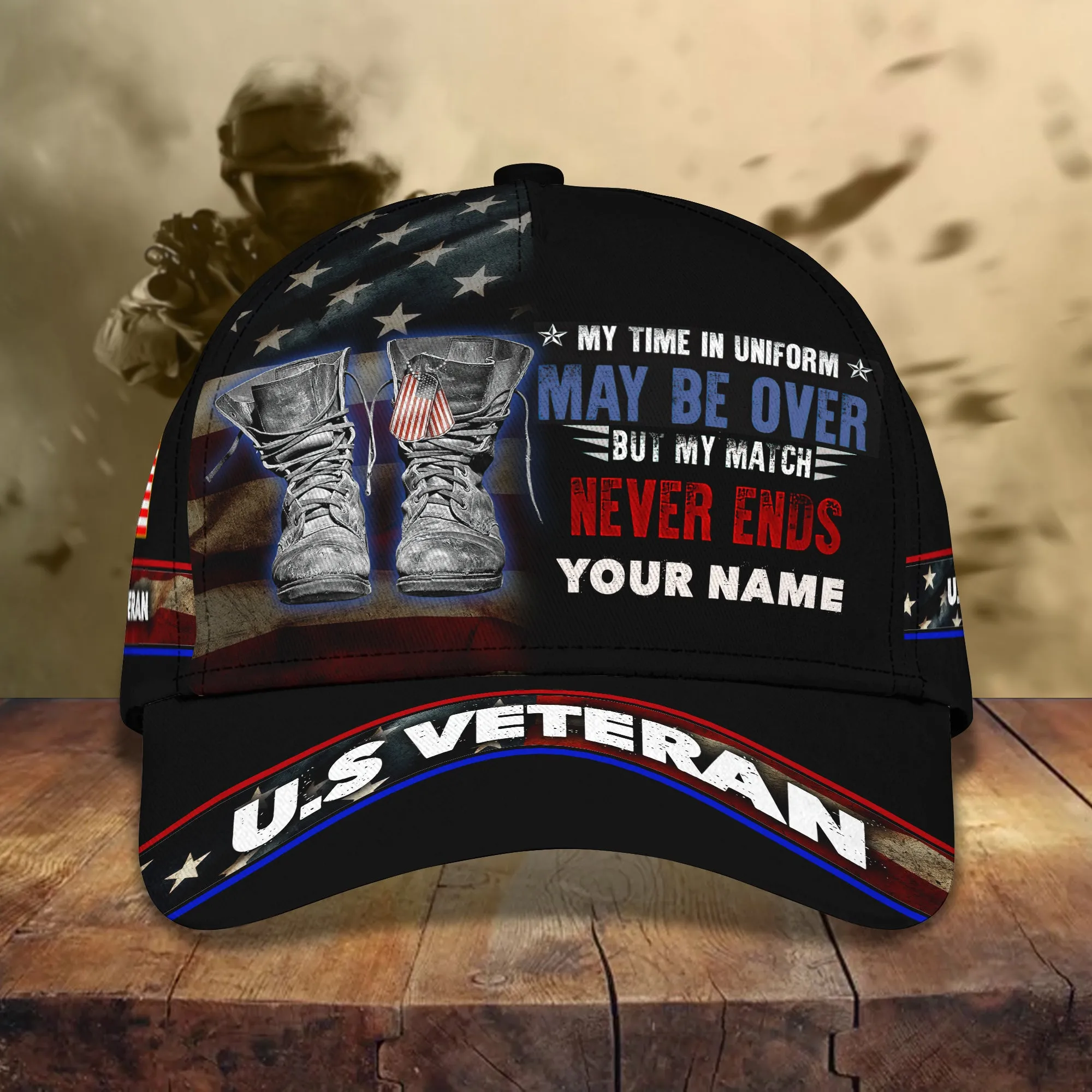 VETERAN - Personalized Name Cap 03 - RINC98