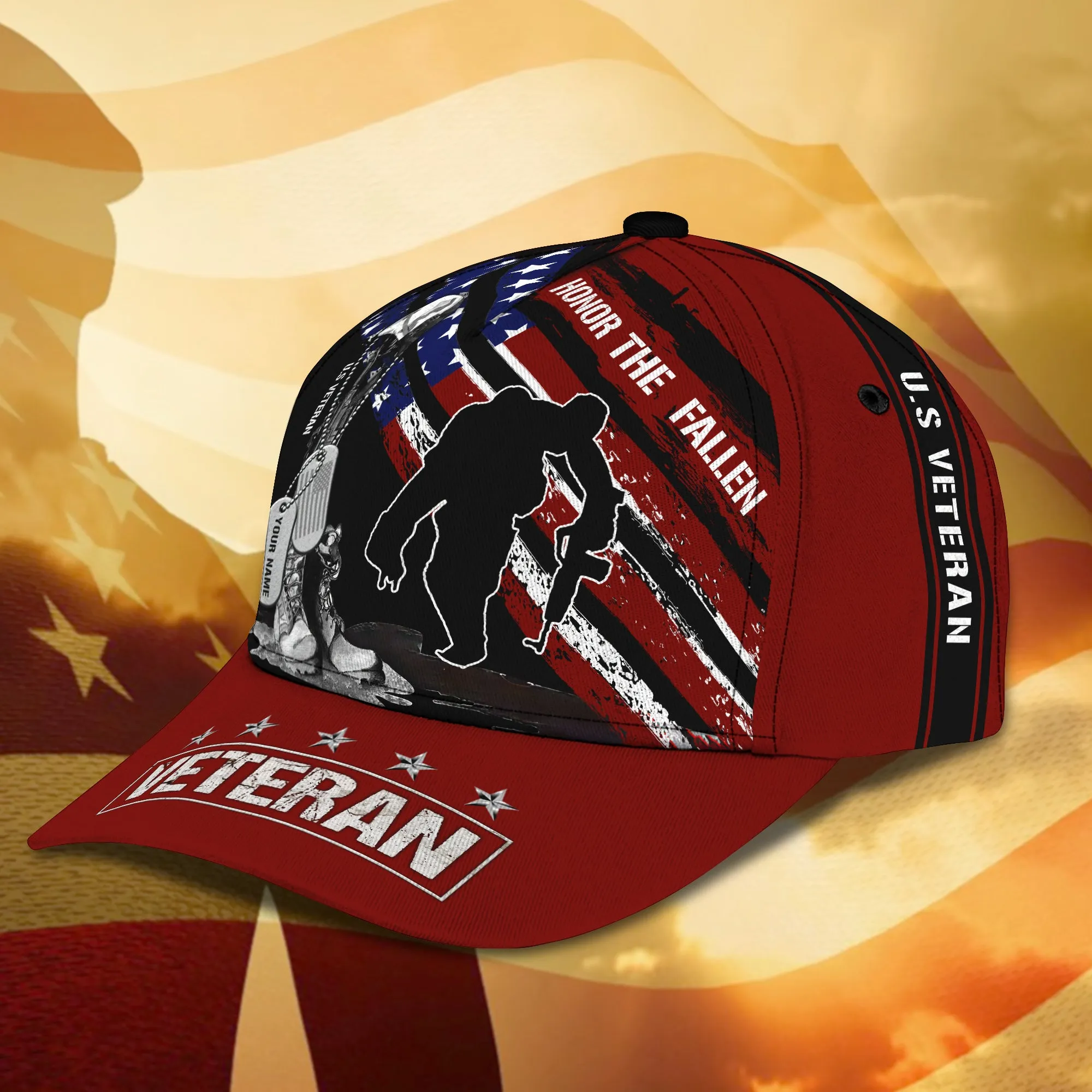 Veteran - Personalized Name Cap 91 - Bhn97