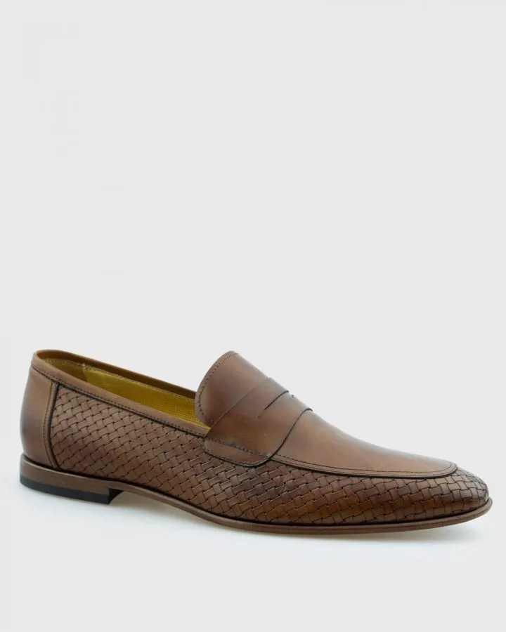 VINCENT & FRANKS YDOC TAN BSKT LOAFER
