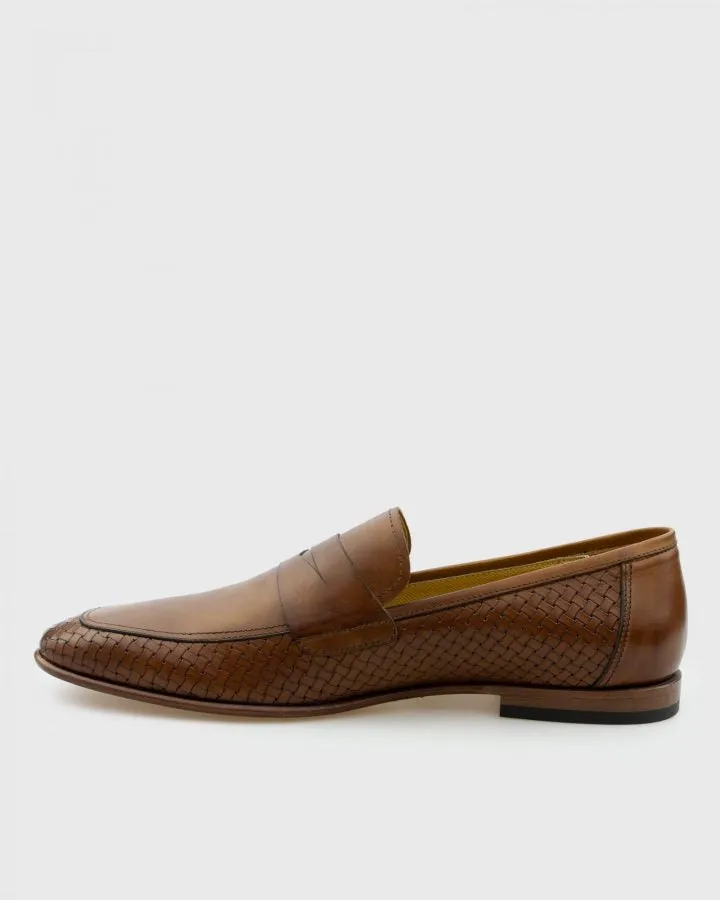 VINCENT & FRANKS YDOC TAN BSKT LOAFER