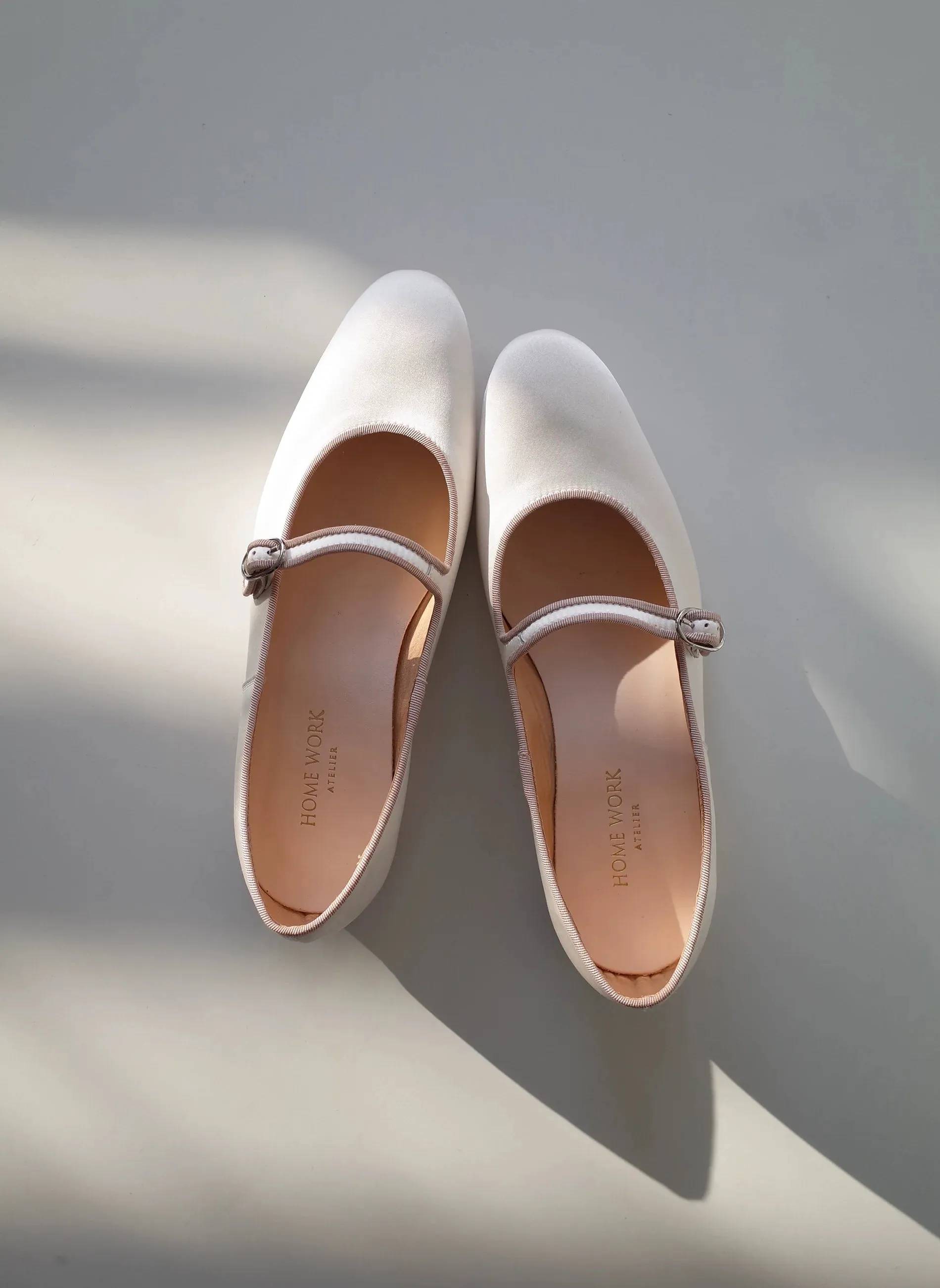 White Mary Jane Flats