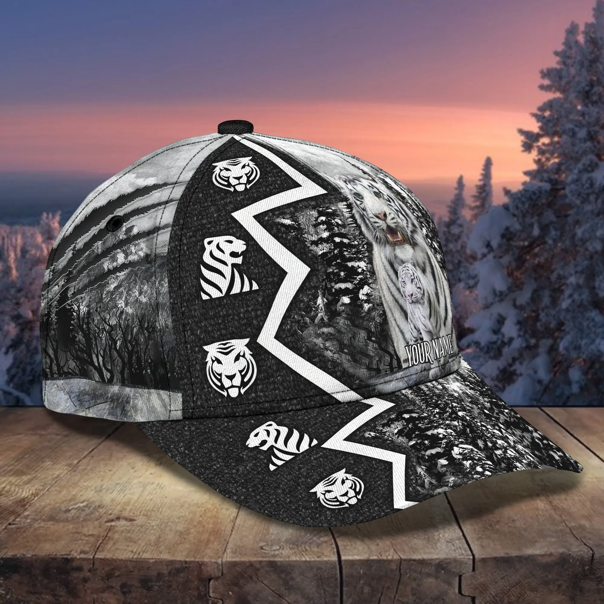 White Tiger 02 - Personalized Name Cap - Co98