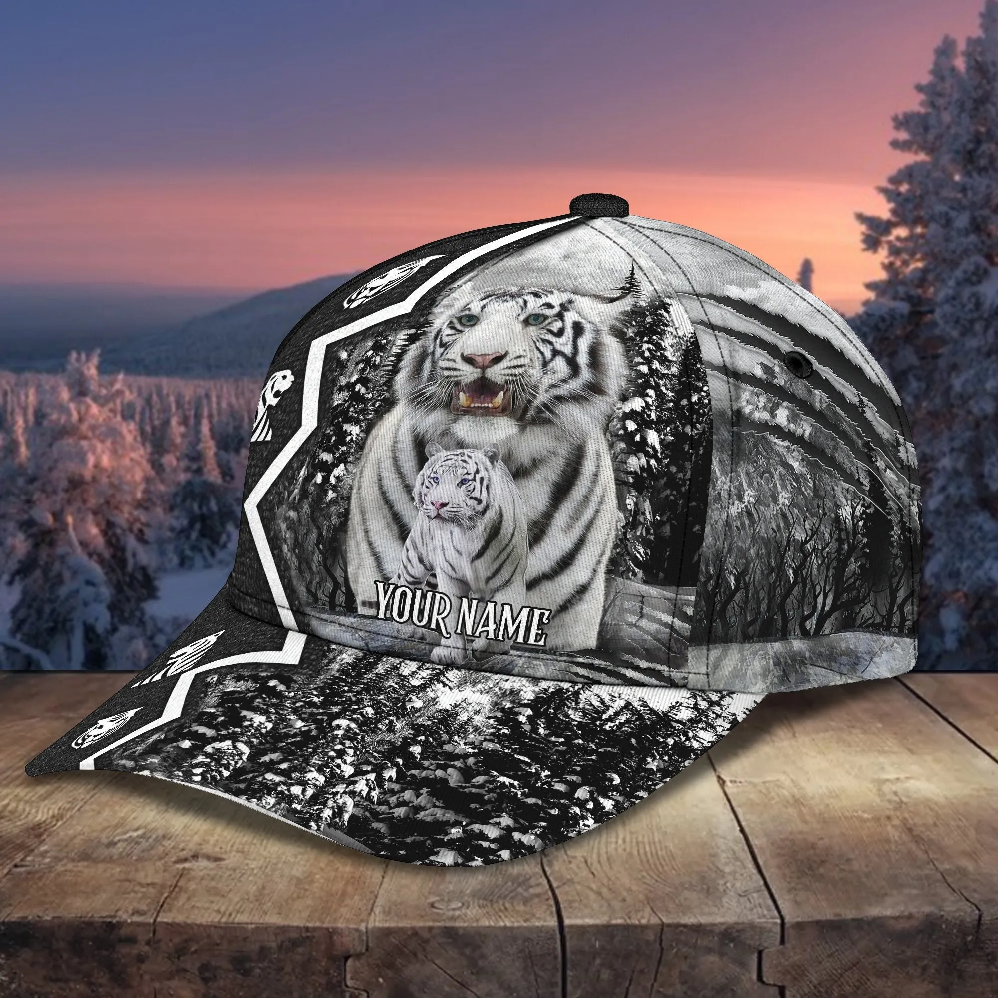White Tiger 02 - Personalized Name Cap - Co98