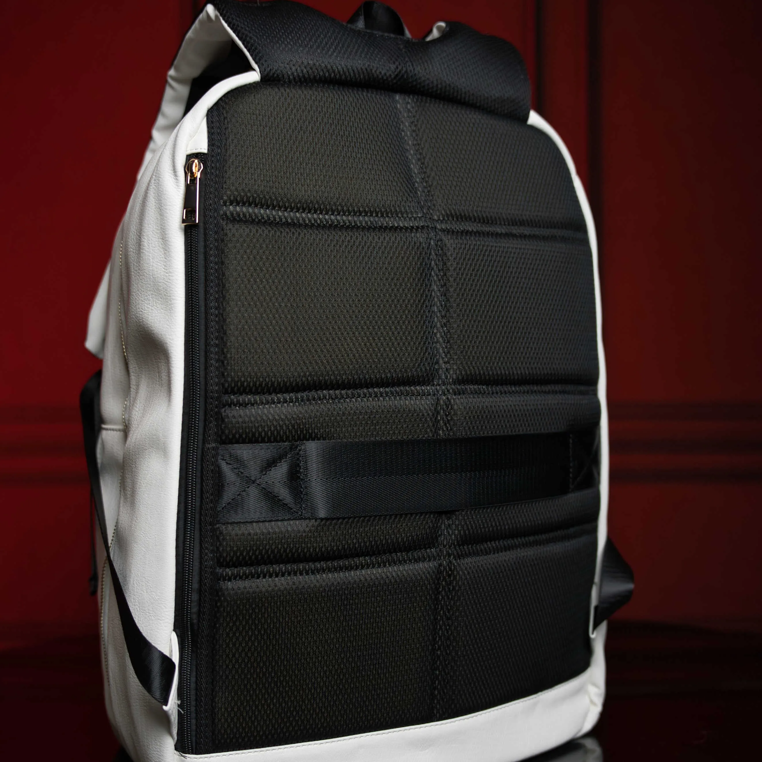 White Tumbled Leather Daily Commuter Bag