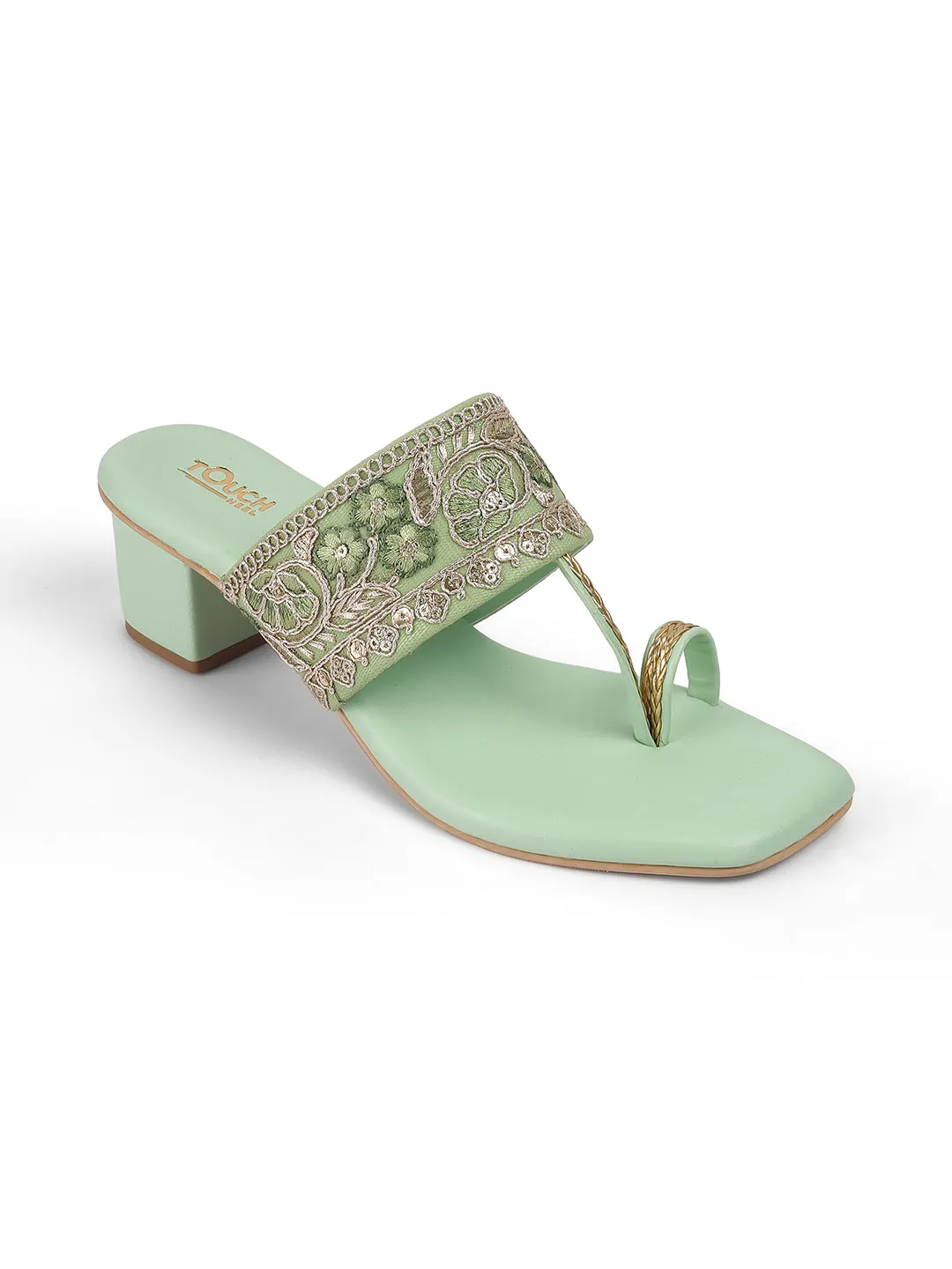 Women Etnicwear Block Heel Sandal
