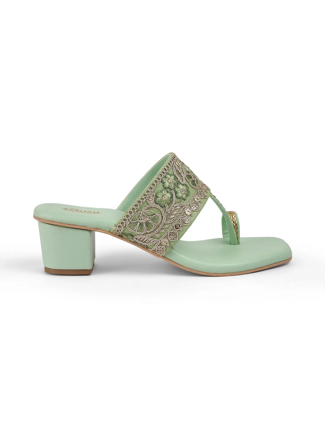 Women Etnicwear Block Heel Sandal