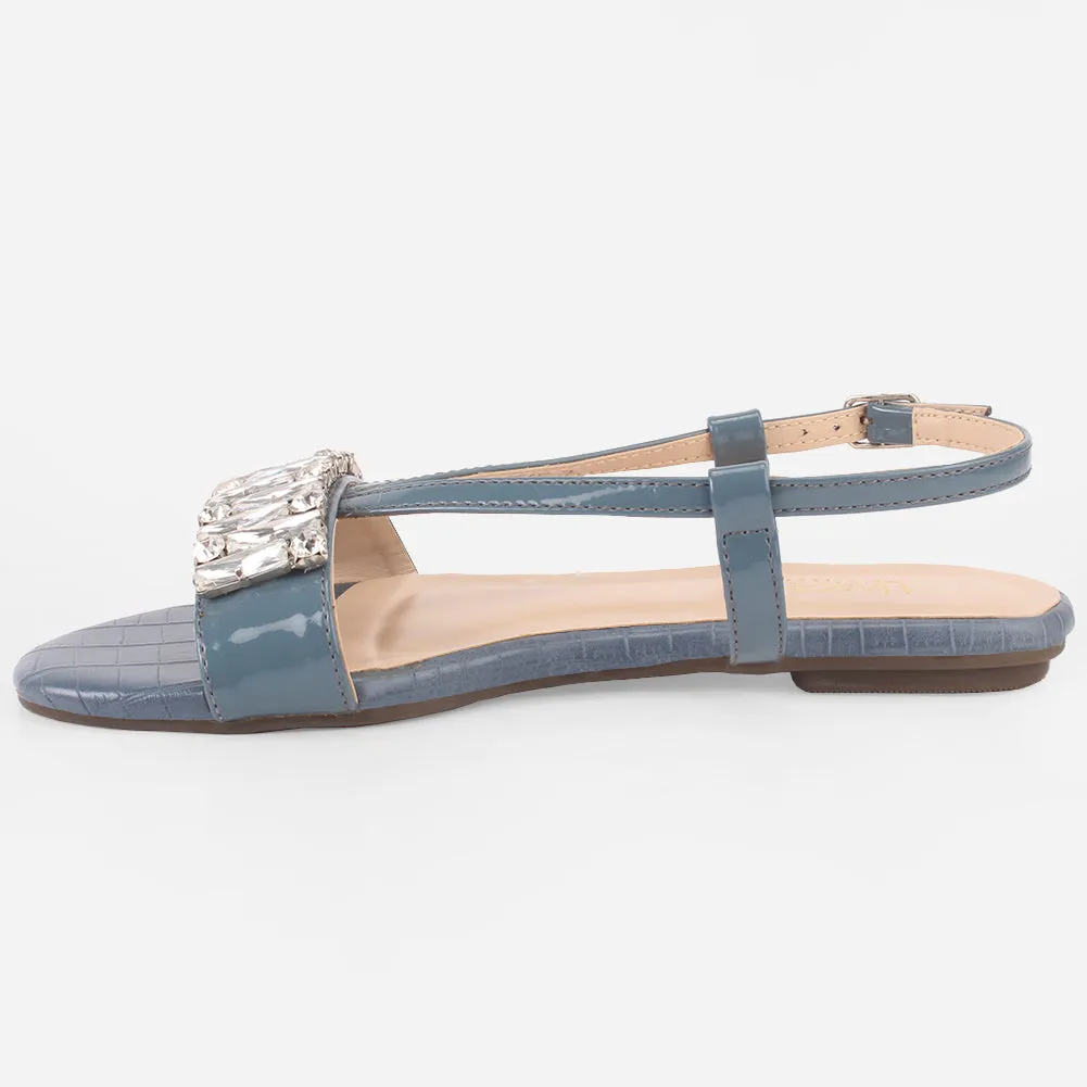 Women "DANTE" Stylish Diamantes Sandals