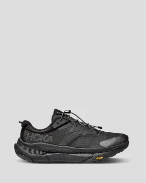 Women's Hoka Transport Walking Shoes - Black/Black