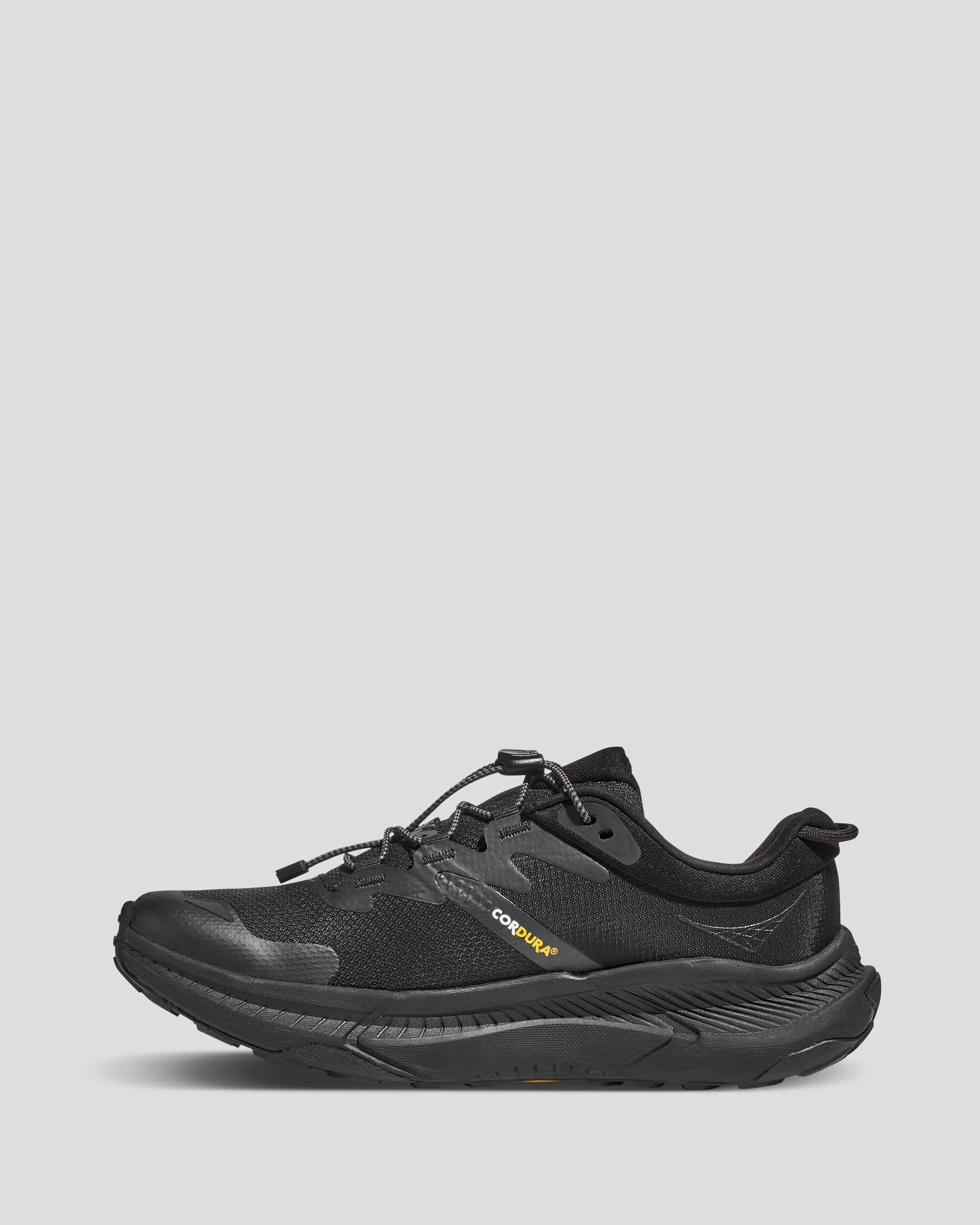 Women's Hoka Transport Walking Shoes - Black/Black