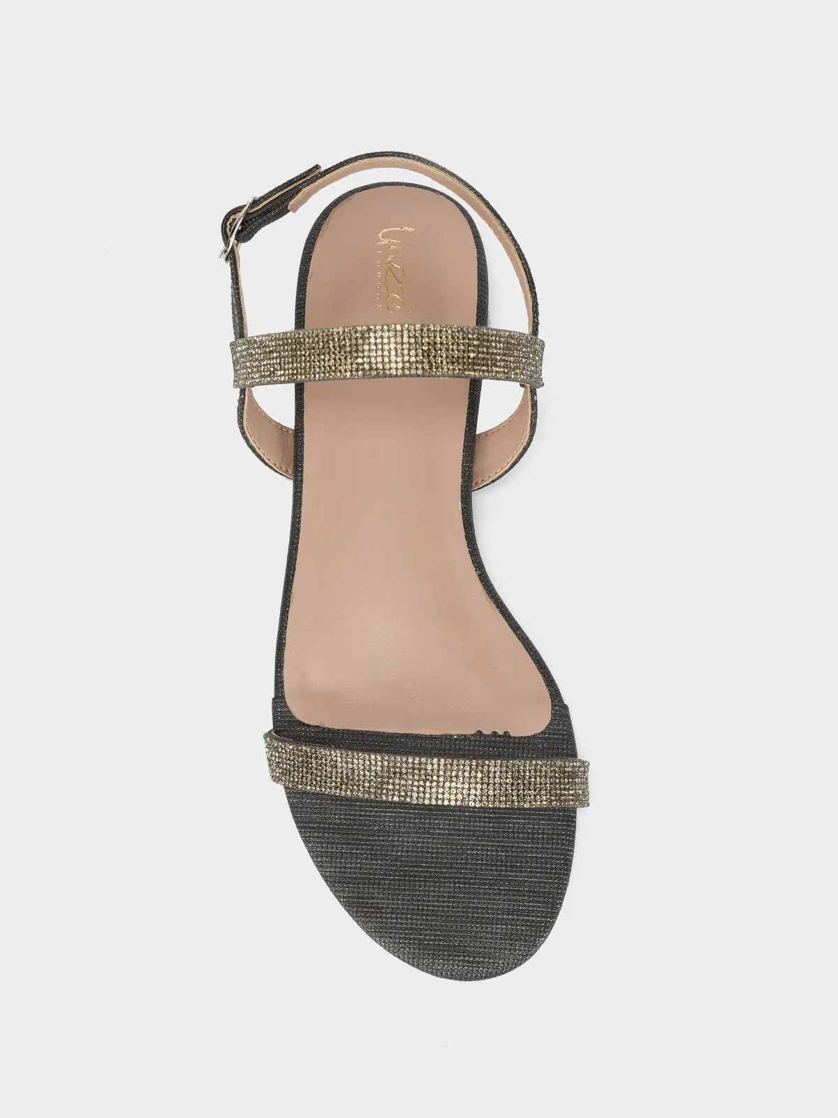 Women's "COACHI" Shimmer Flat Sandals